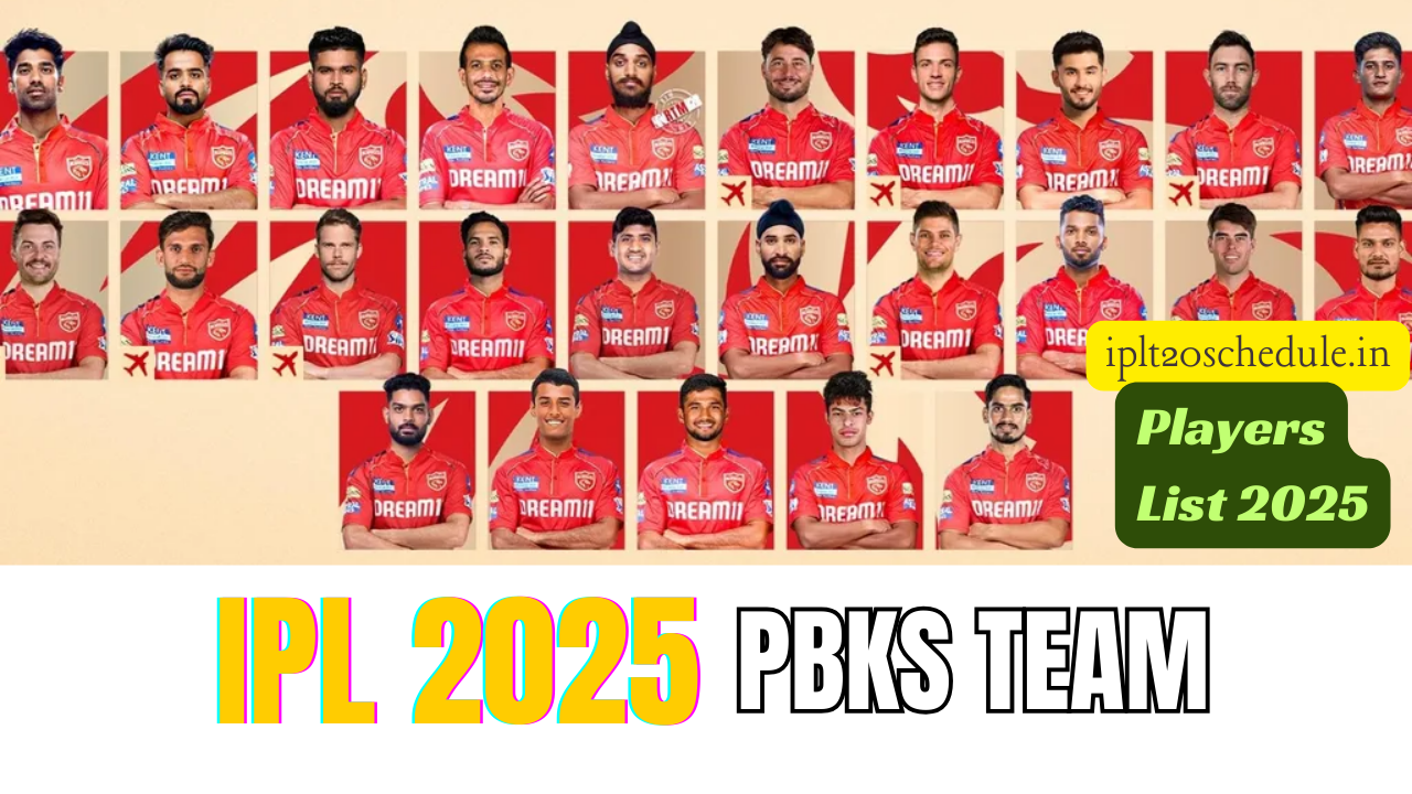 PBKS IPL 2025 Players List