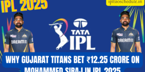Why Gujarat Titans Bet ₹12.25 Crore on Mohammed Siraj in IPL 2025