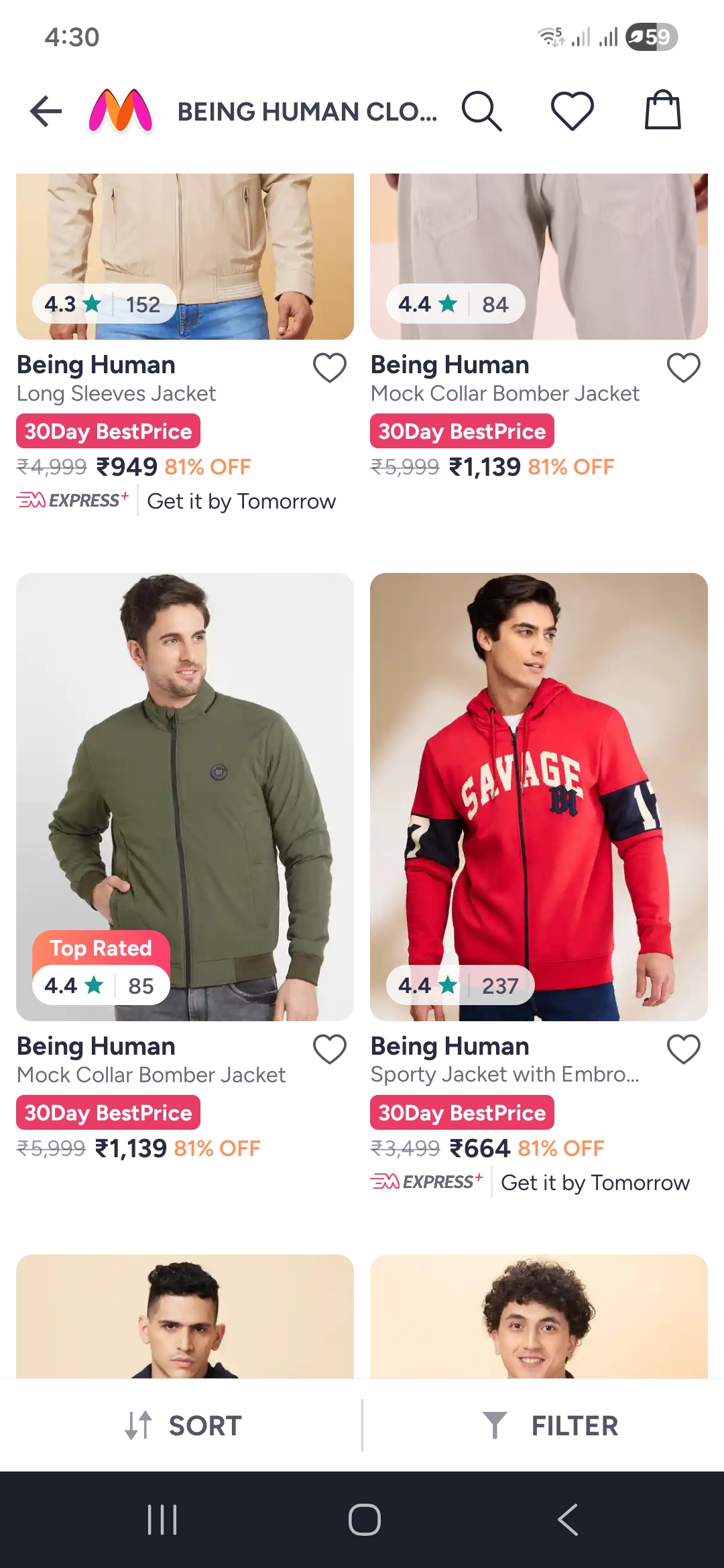 Myntra Being Human Clothing - Flat 81% Off
